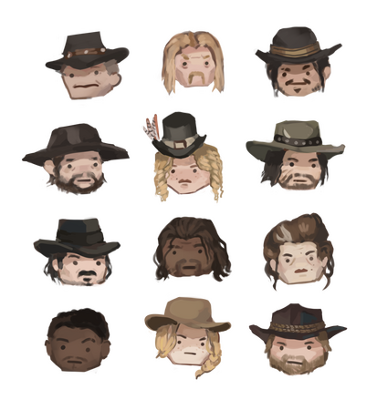 5e) Van der Linde Gang - Sticker Pack ($15)